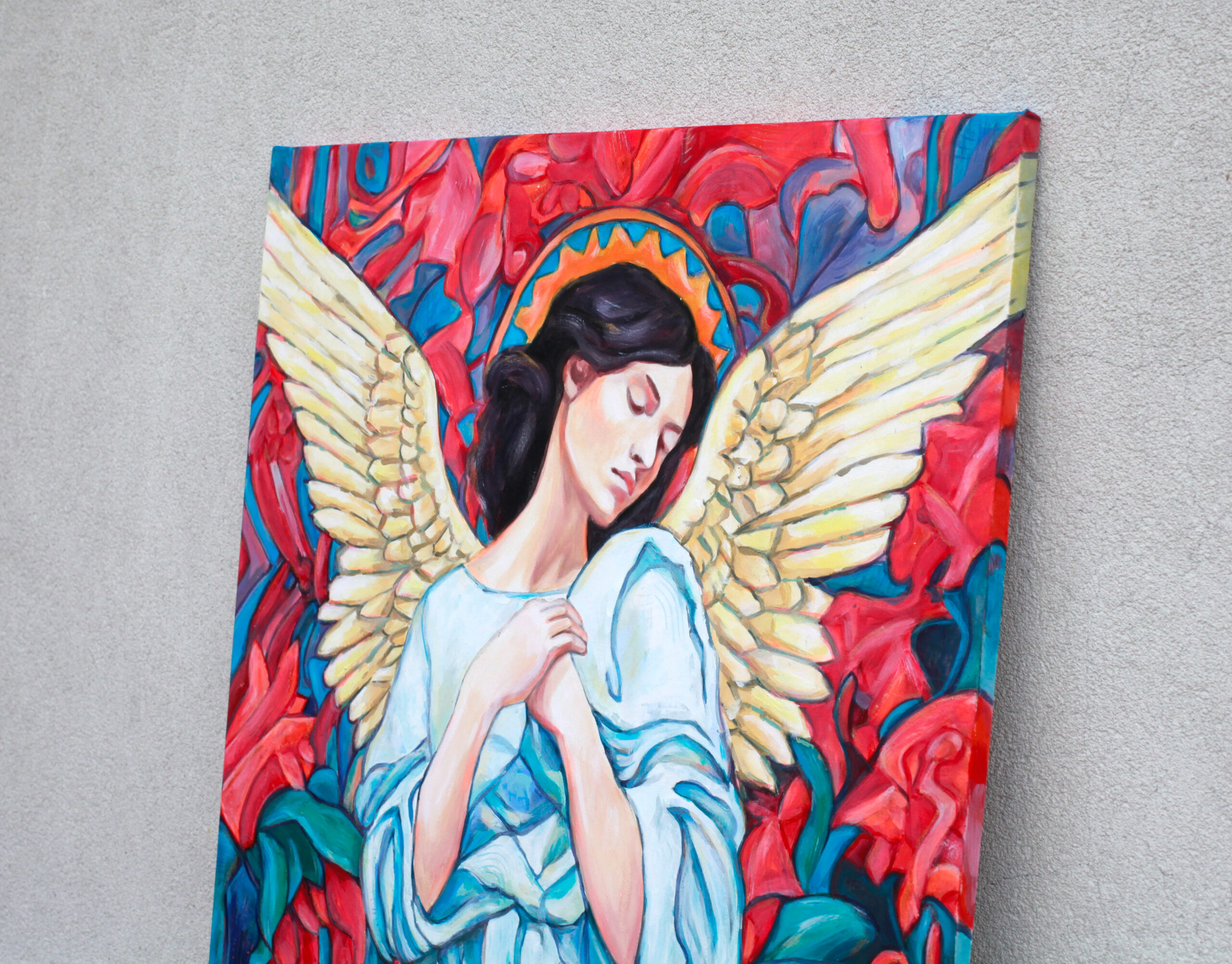 Anioł w czerwieniach