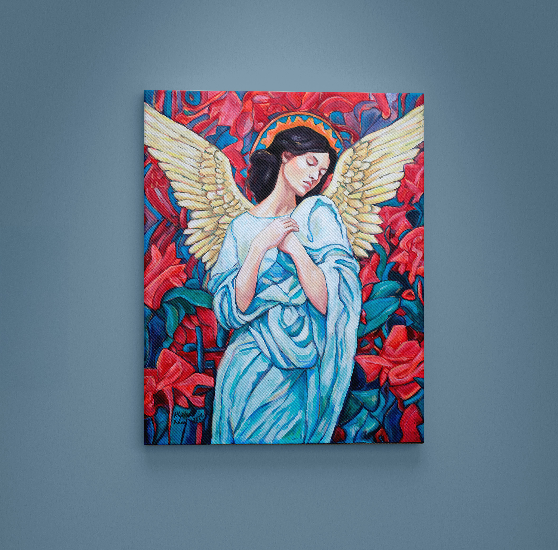 Anioł w czerwieniach