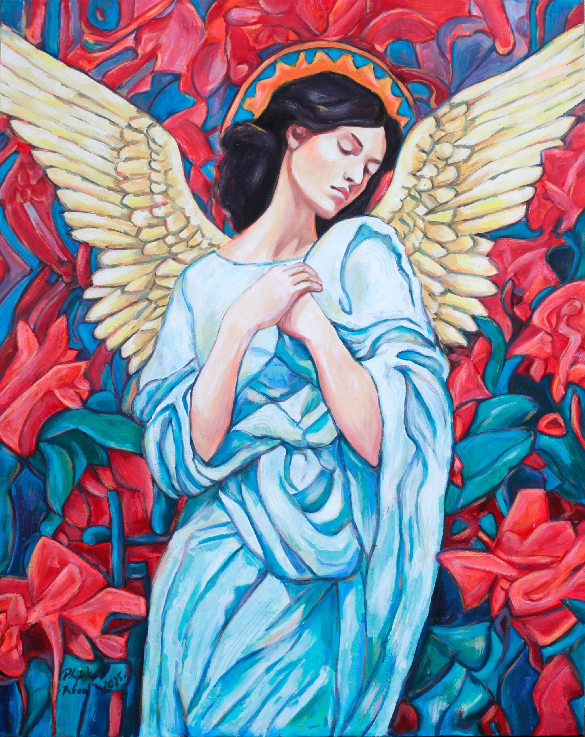 Anioł w czerwieniach