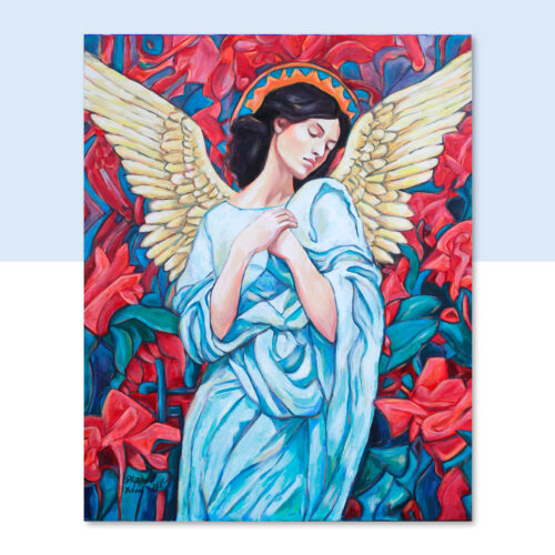 Anioł w czerwieniach